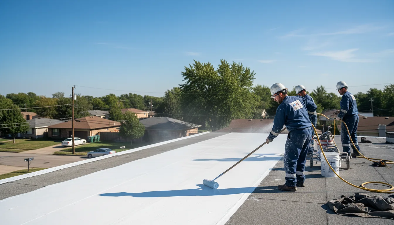Commercial roof coating in Oakland, MS near me